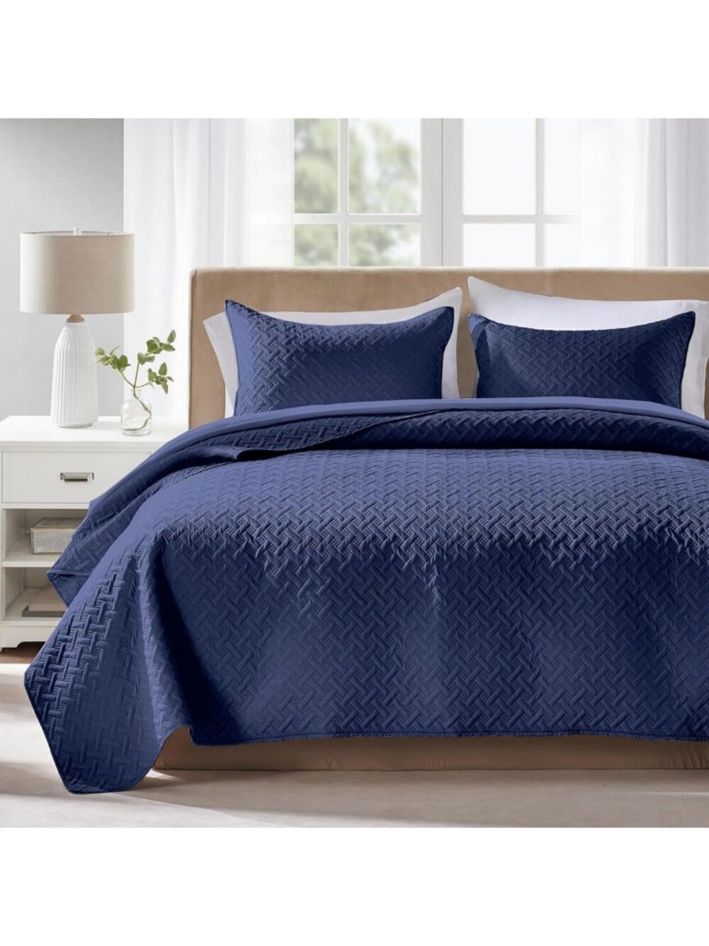 King Size Lightweight Quilt Set - Soft Bedspread Coverlet for Cozy Bedding